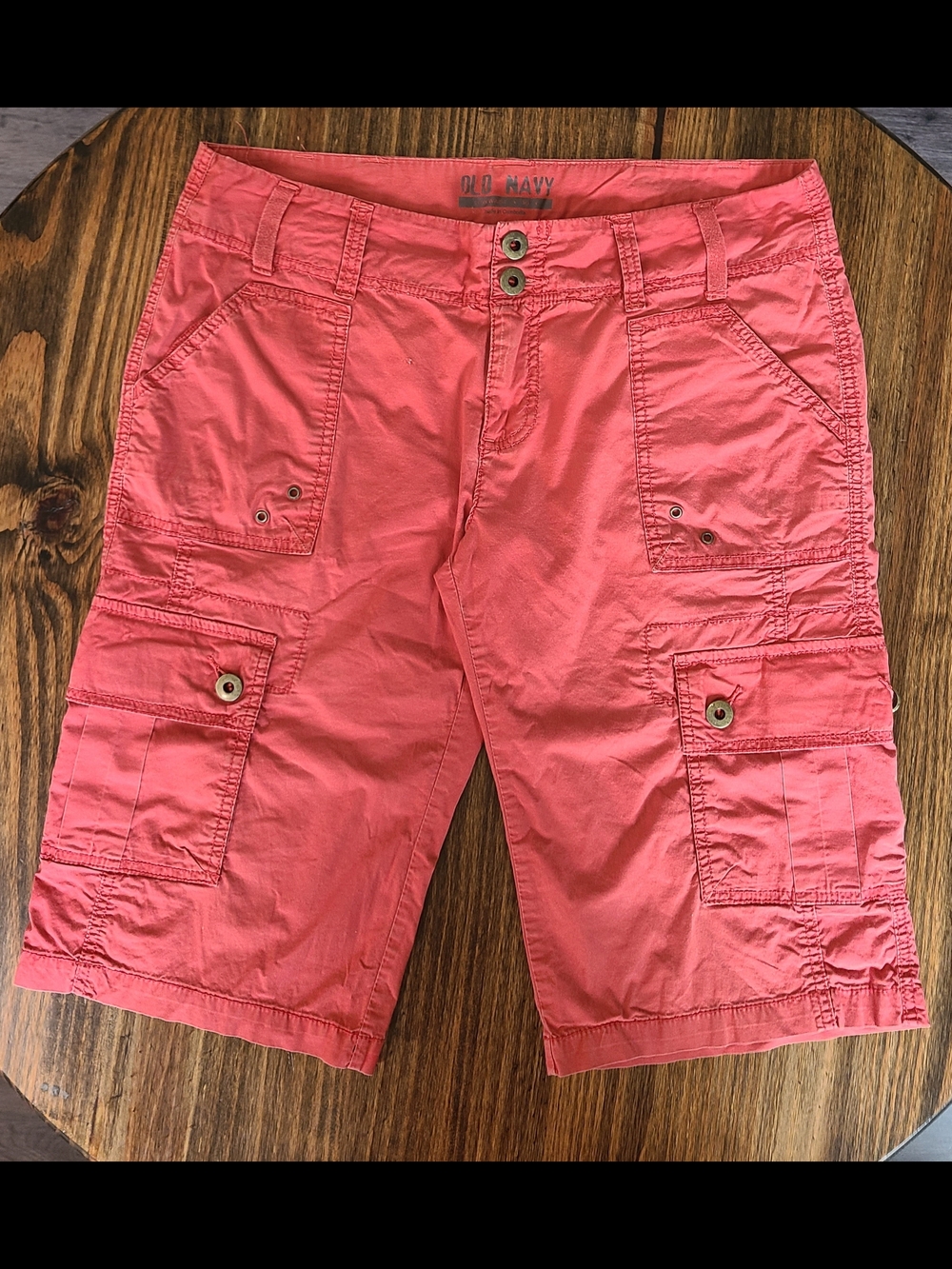 Old Navy Red/Orange Cargo Shorts